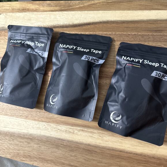 Napify Sleep Tape 60 Pieces Rest Recovery Stop Snoring Pain Free Removal 3 Pack - Picture 1 of 2